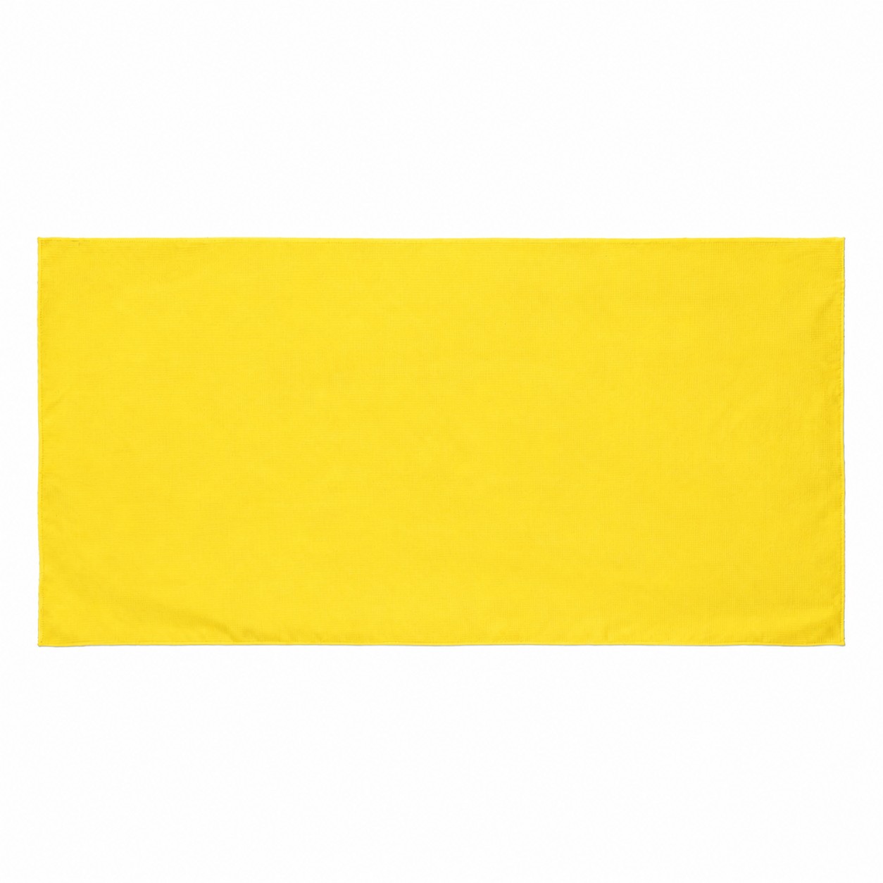 Waffle Weave Beach Towel — Yellow