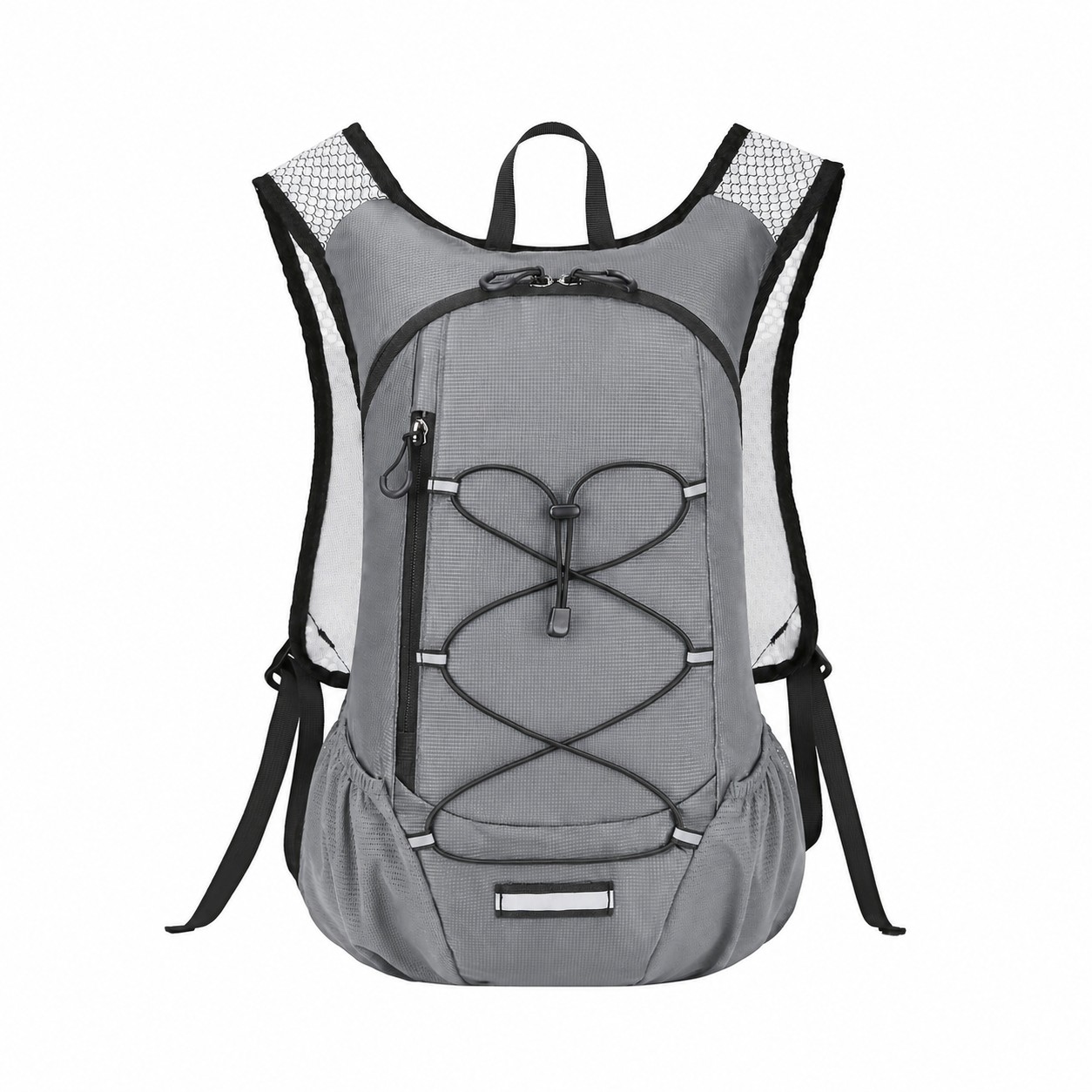 16.5-Inch Nylon Hydration Backpack — Gray