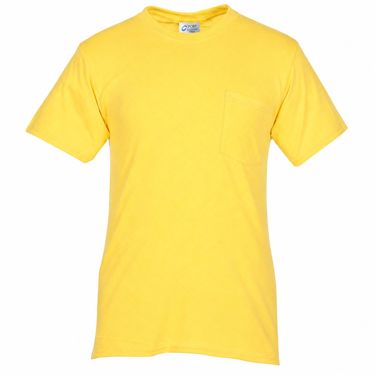 Pocket Cotton Polyester Tee — Yellow