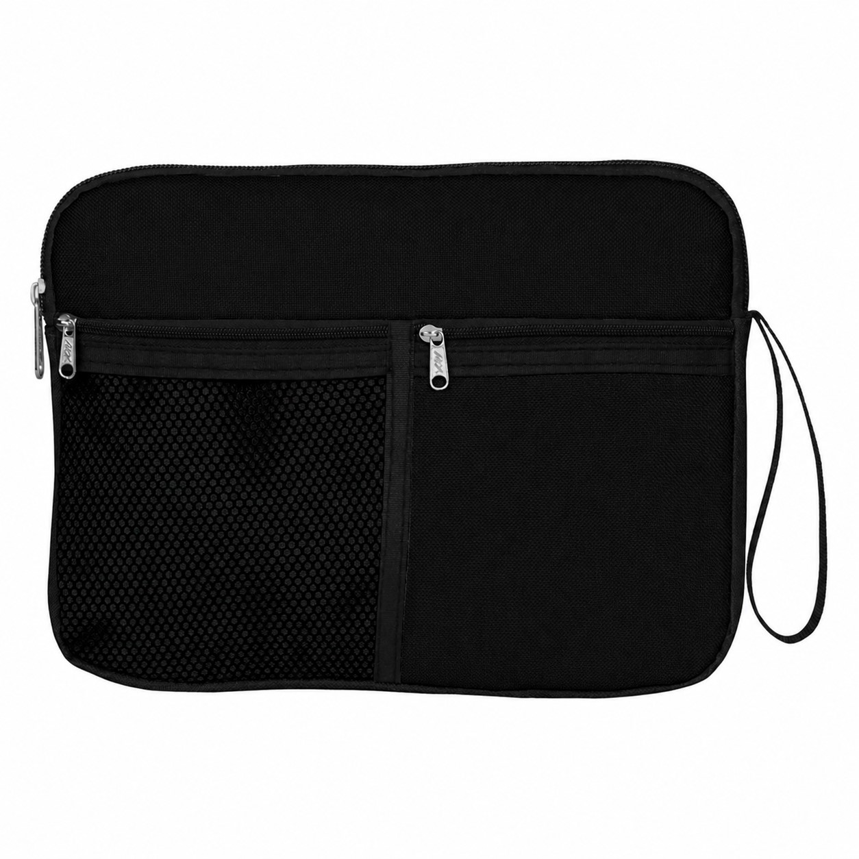 Oxford Zippered Electronics Organizer — Black