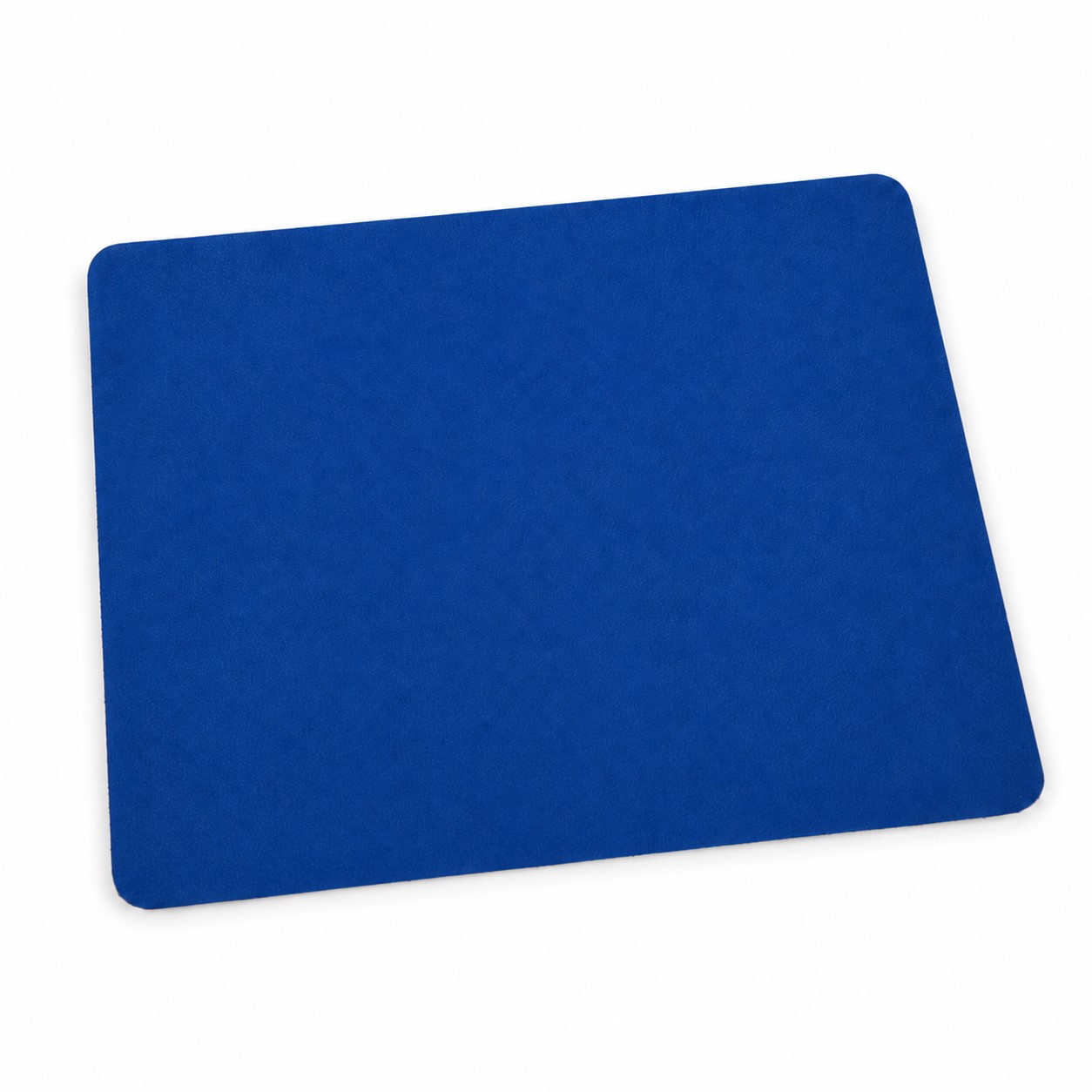Double-Sided PU Mouse Pad With Coaster — Sapphire Blue