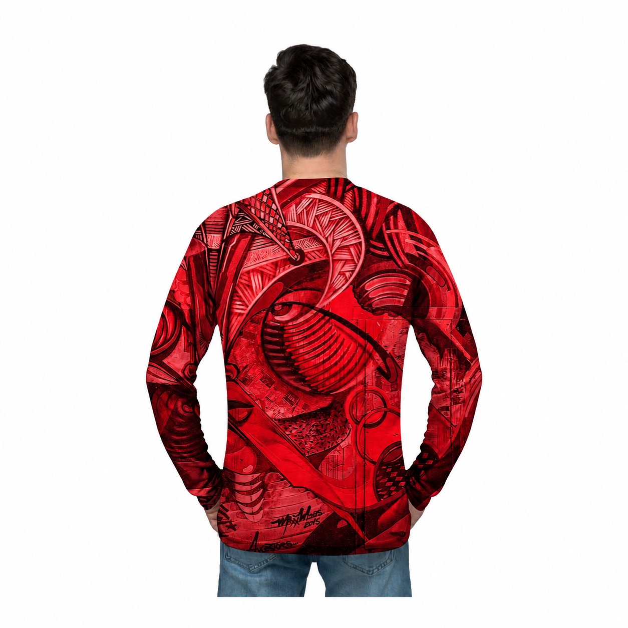 Long Sleeve Performance T-Shirt — Red