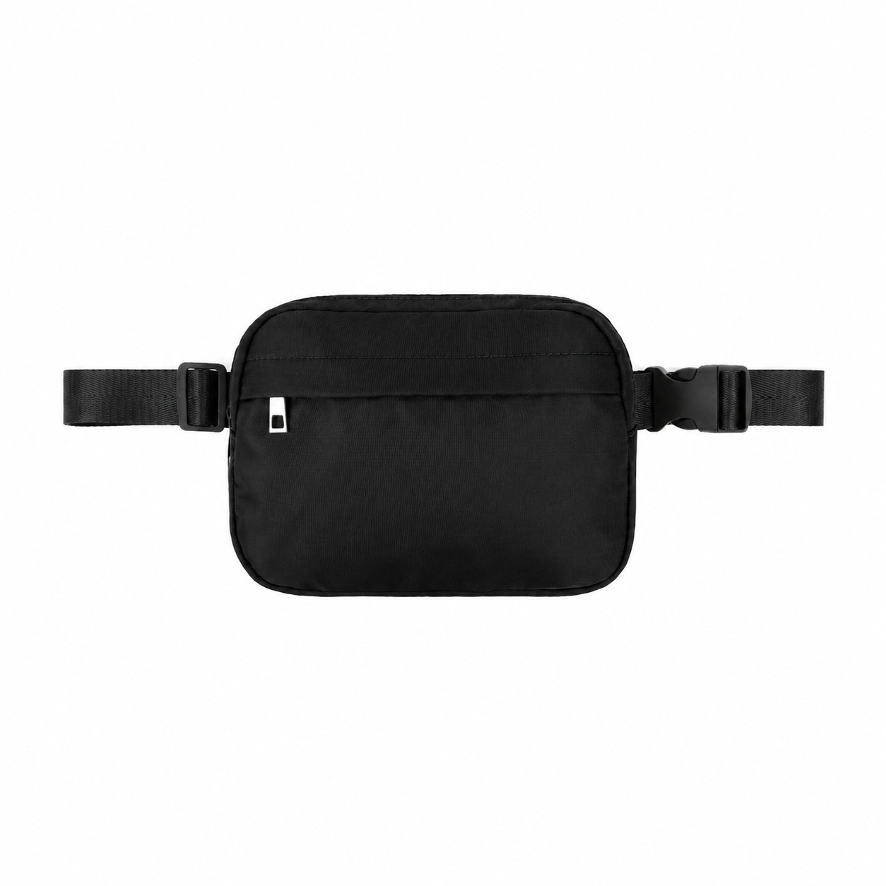 Nylon Roomy Fanny Pack — Black