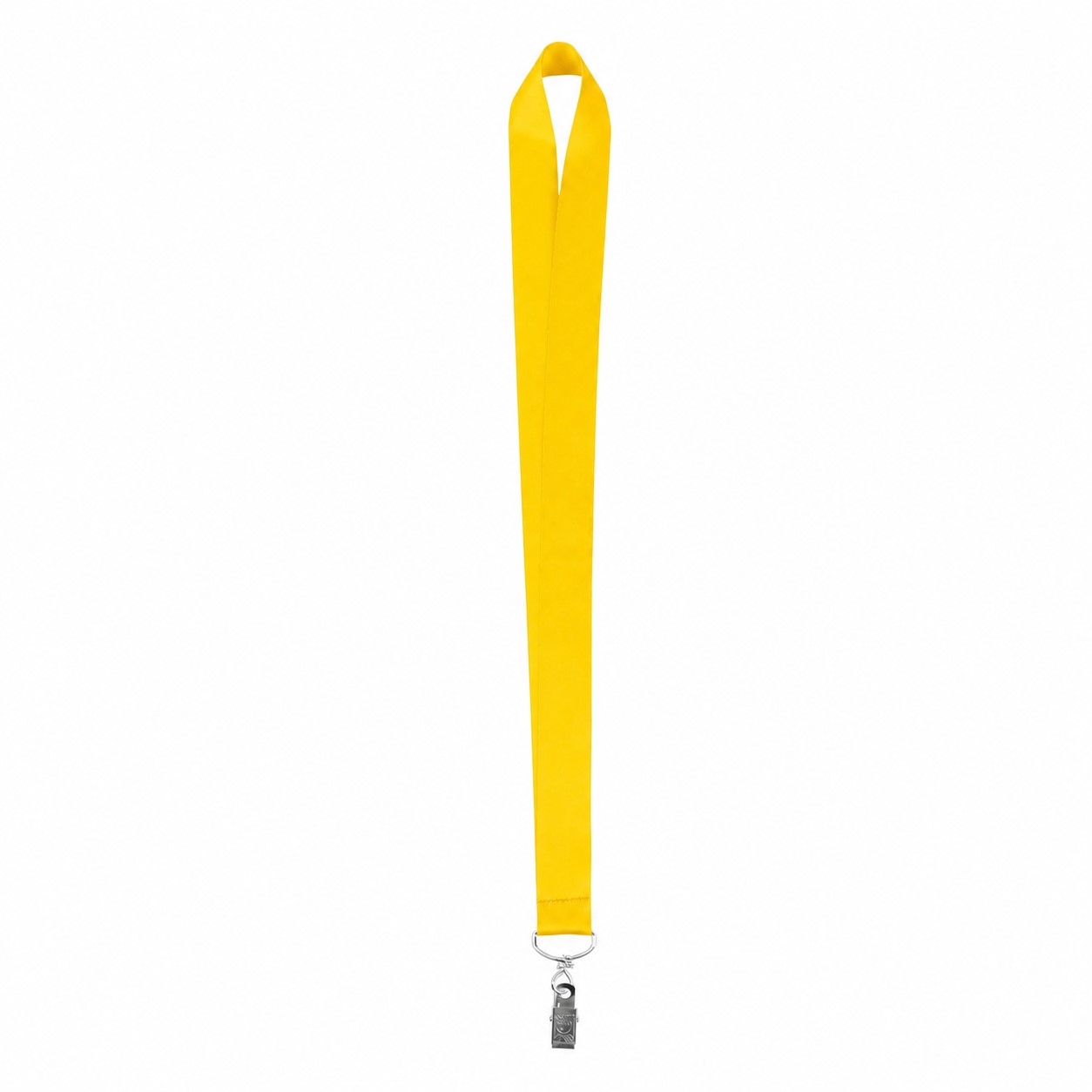 Wide Polyester Neck Lanyard — Yellow