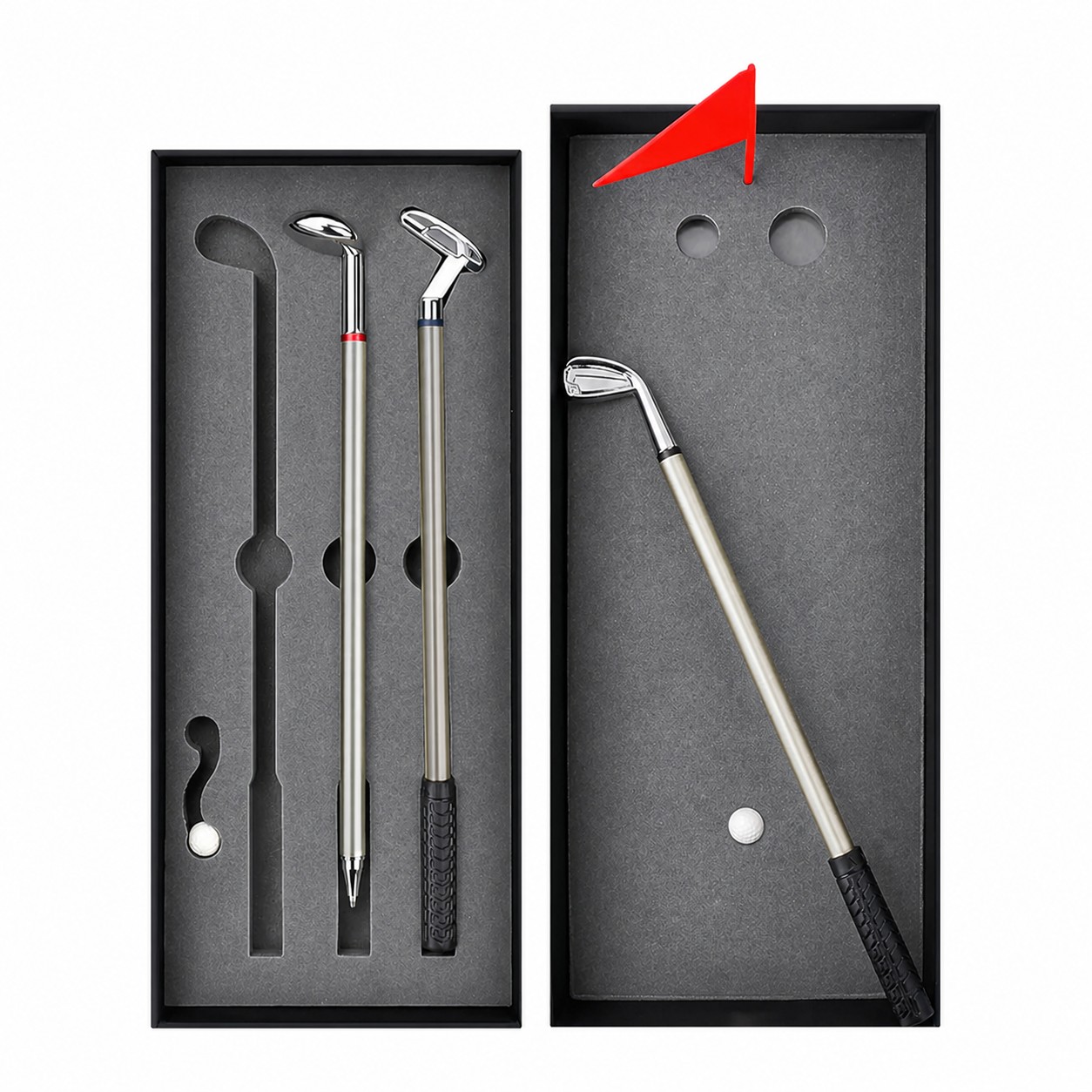Desktop Golf Pen Gift Set — Gray