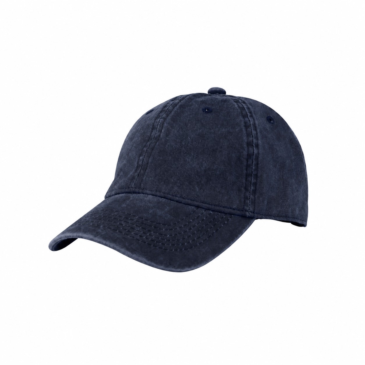 Cotton Baseball Cap — Navy Blue