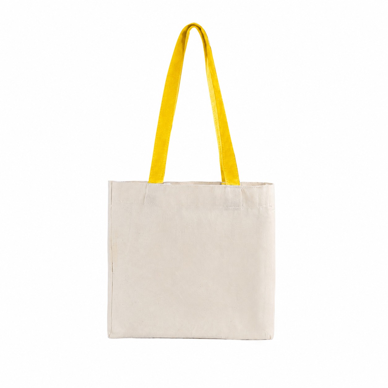 Cotton Adjustable Strap Tote Bag — Yellow