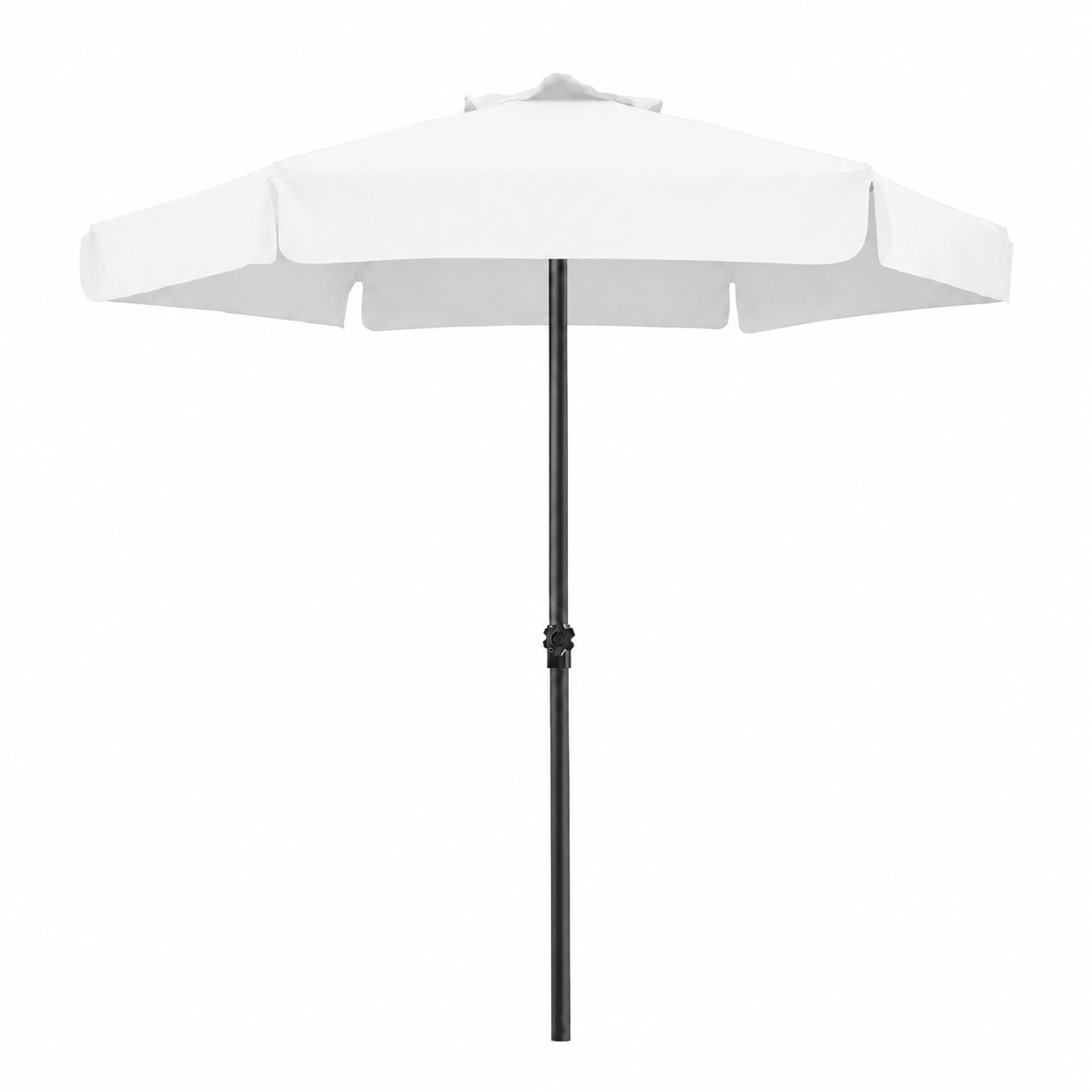 Portable Aluminum Market Umbrella — White