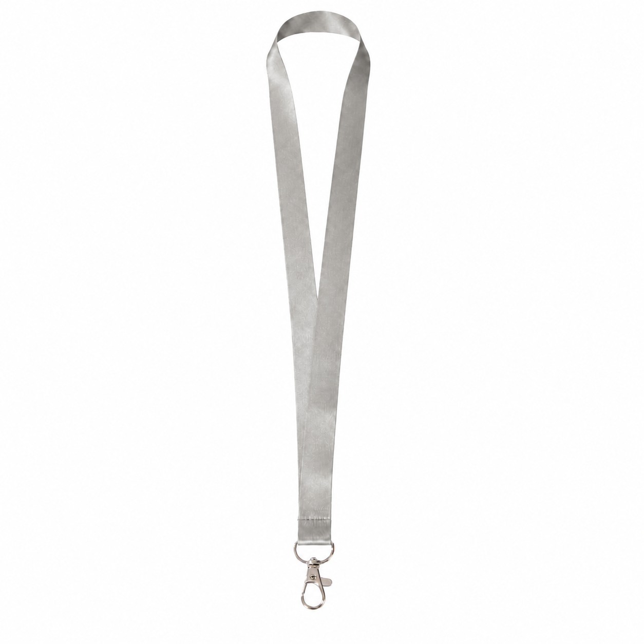 Recycled RPET Badge Lanyard — Nickel Silver