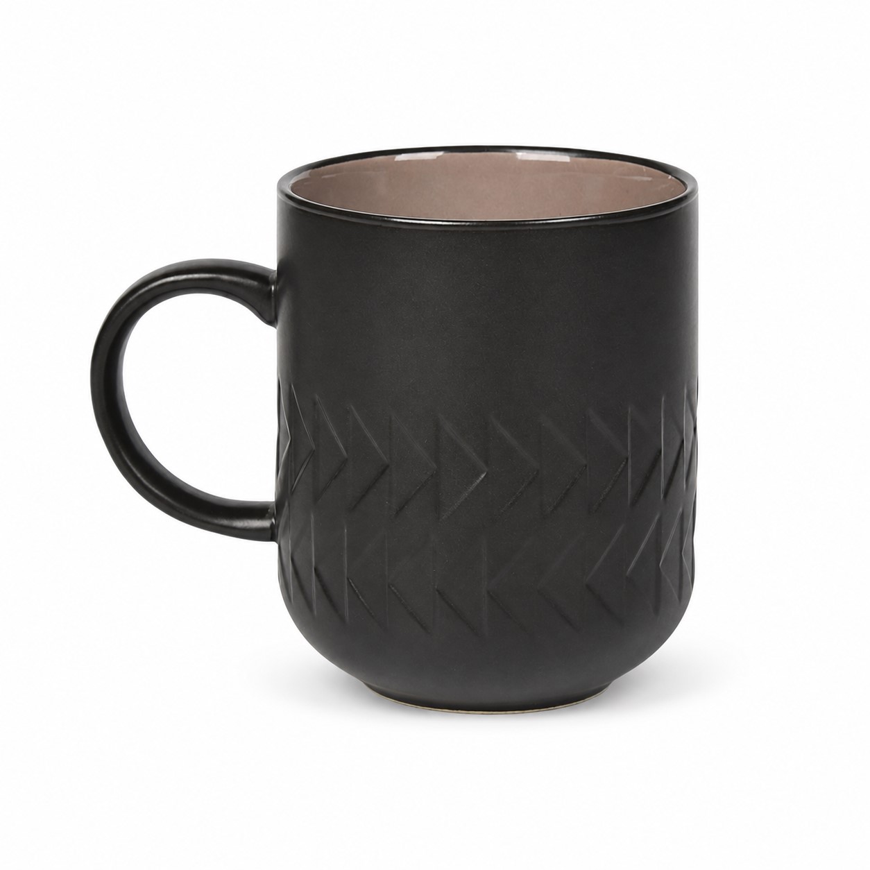 Carved Chevron 11 Oz Ceramic Mug — view 2