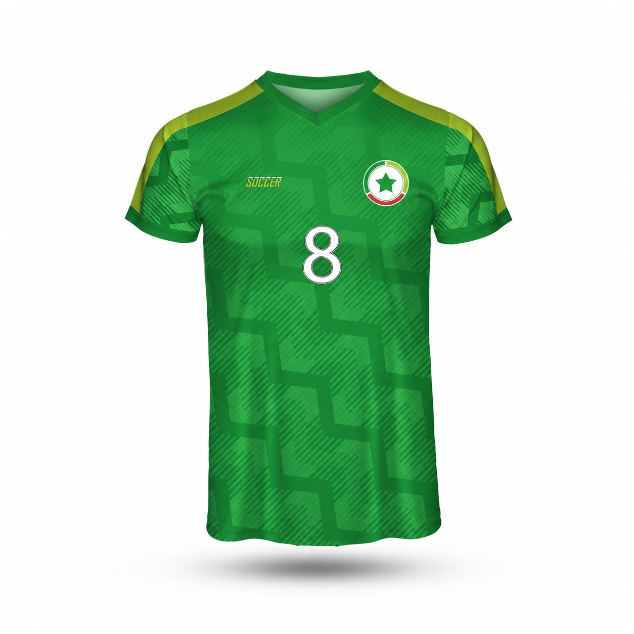 Performance Crew Neck Soccer Jersey — Green