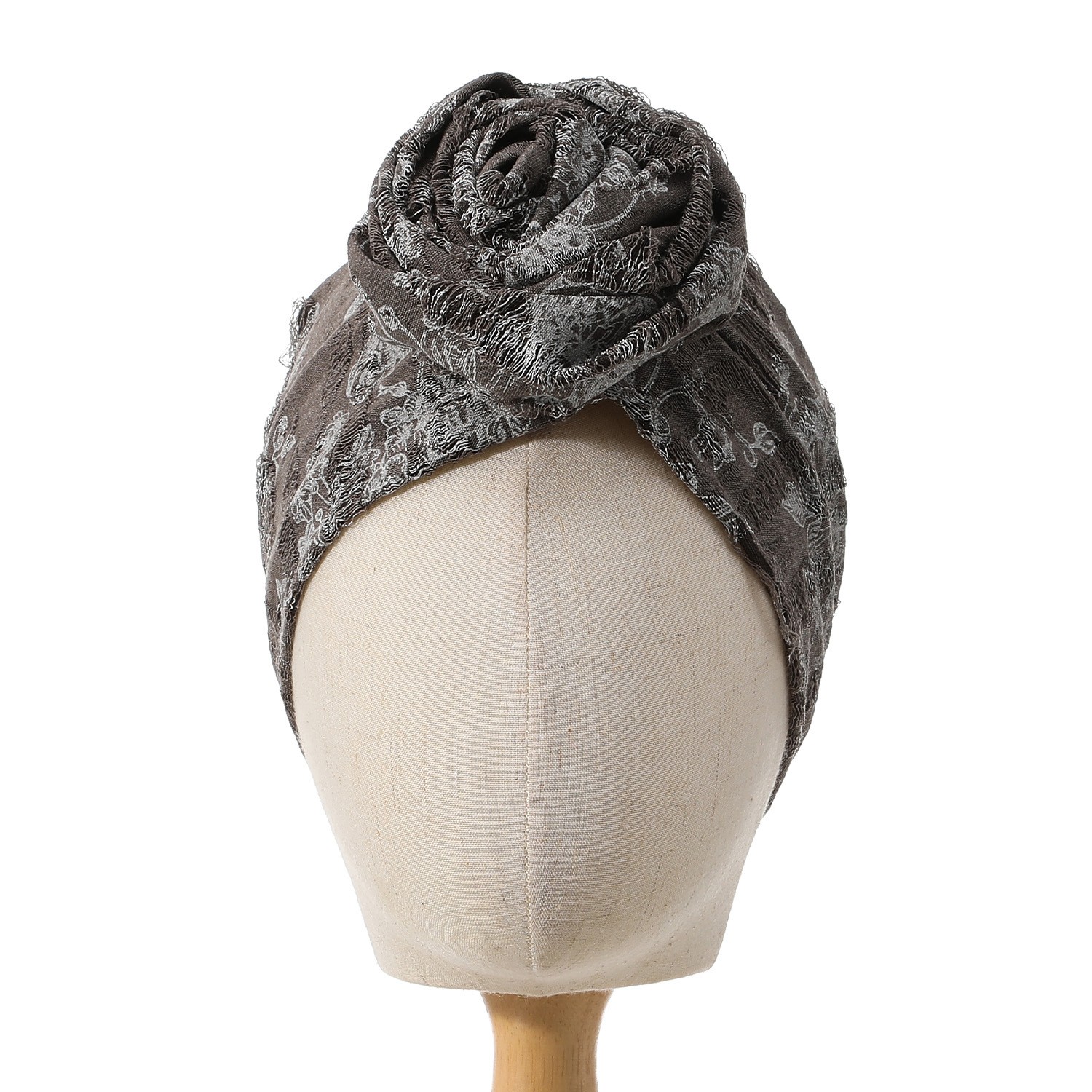 Rosette Wide Polyester Headband — view 2
