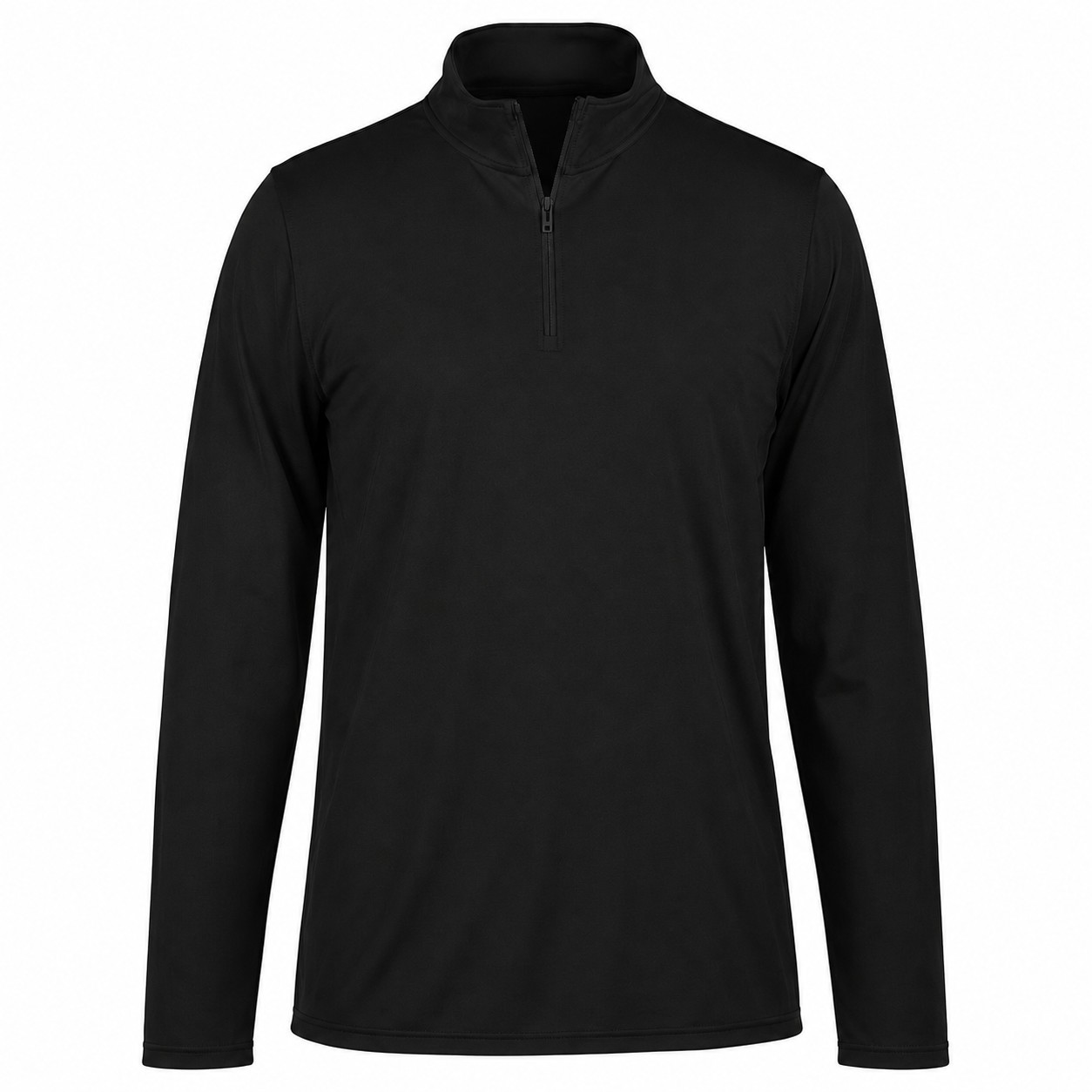 Recycled Polyester Team Pullover — Black