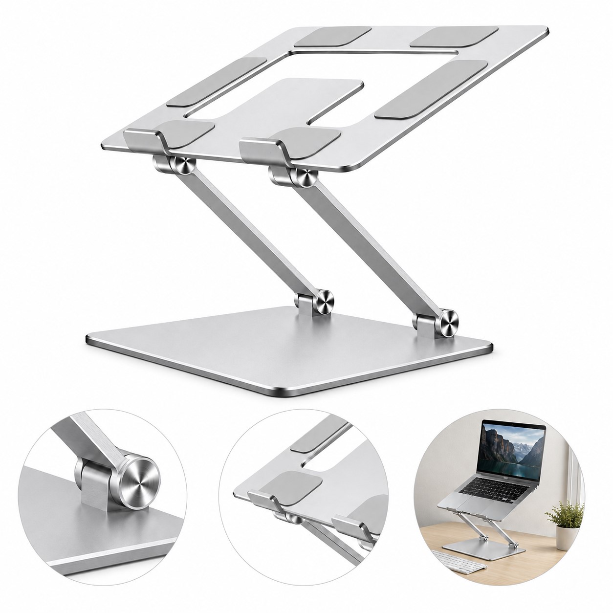 Folding Aluminum Alloy Laptop Stand