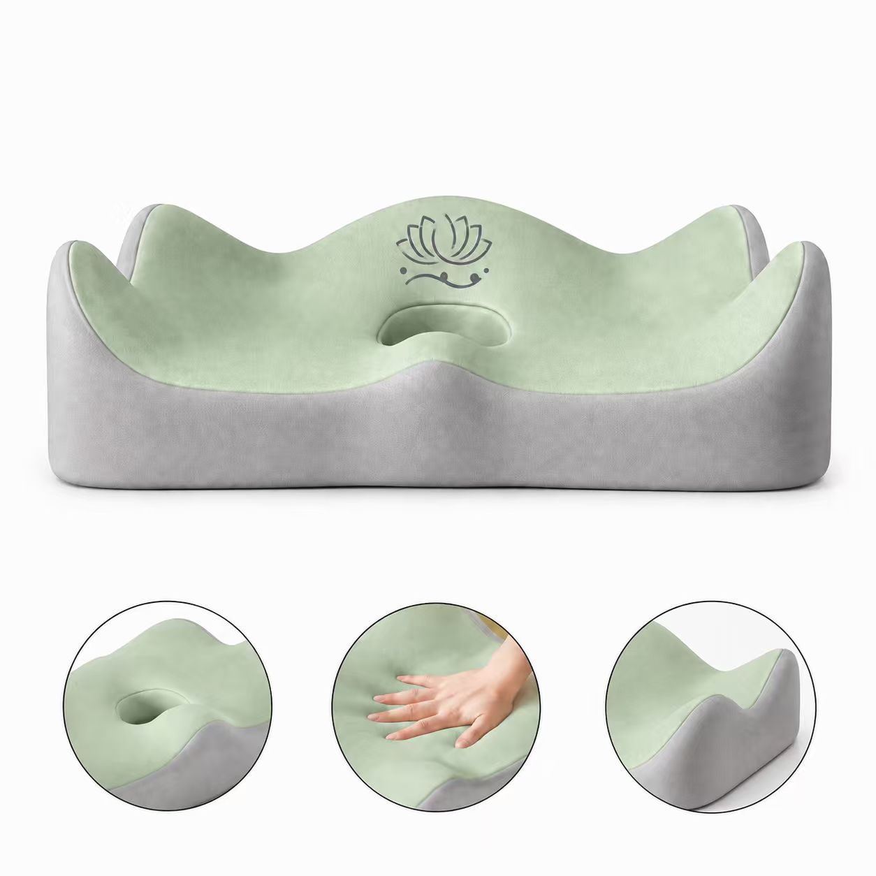Ergonomic Cutout Memory Foam Seat Cushion