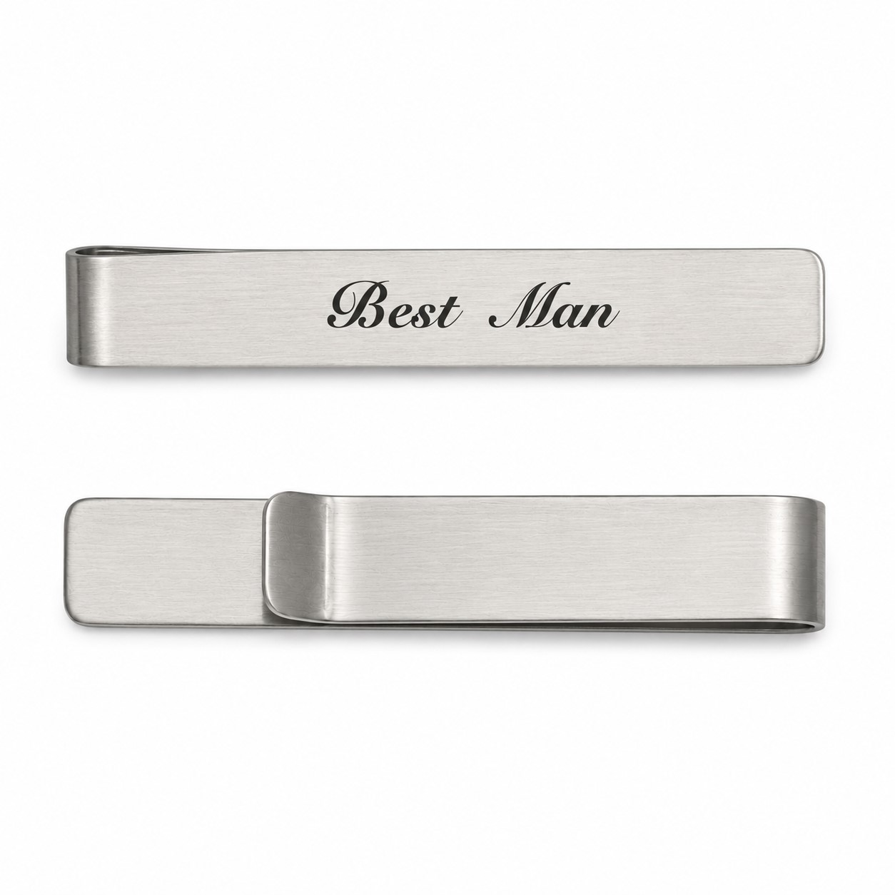 Slim Stainless Steel Necktie Clip
