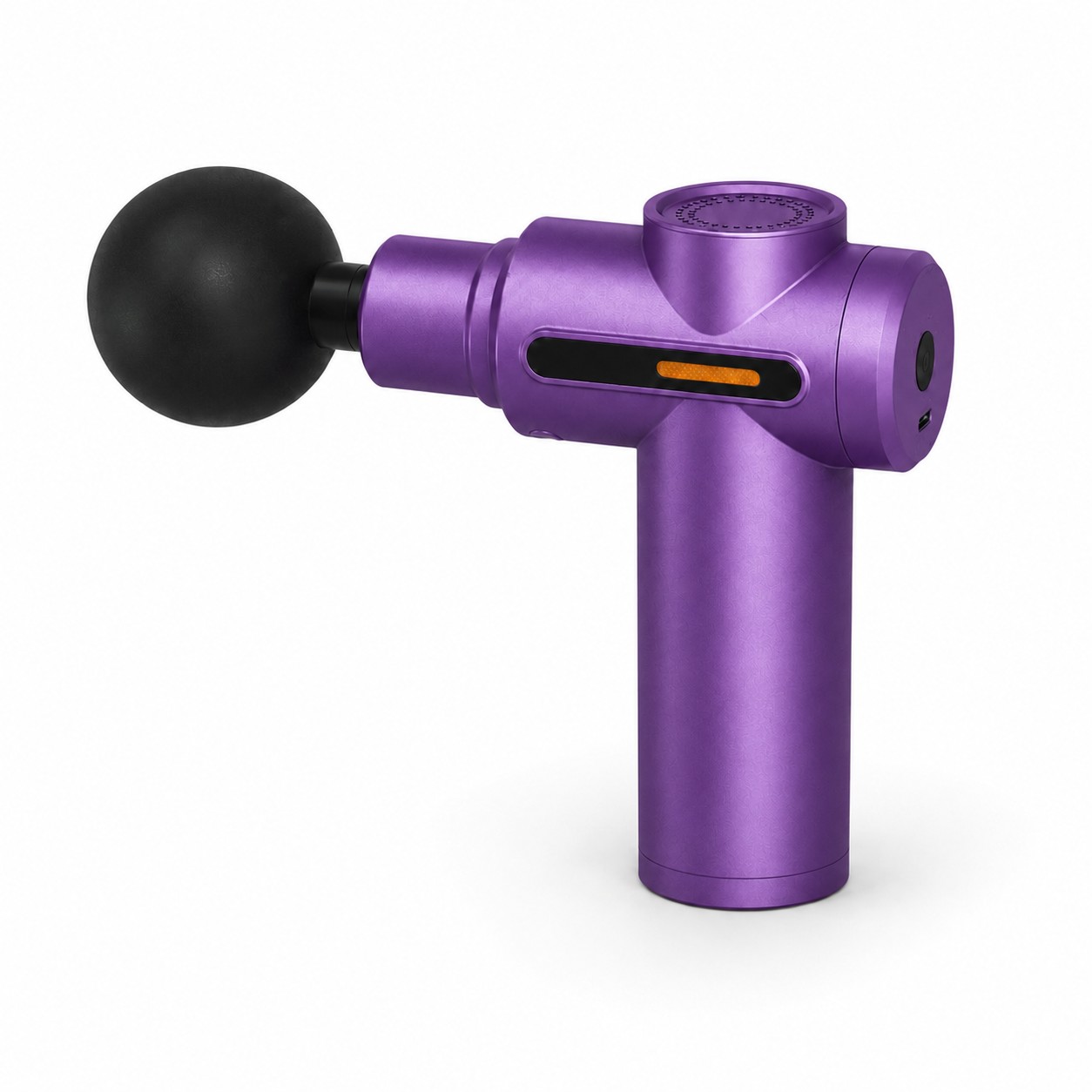 Compact Metal Massage Gun — Purple