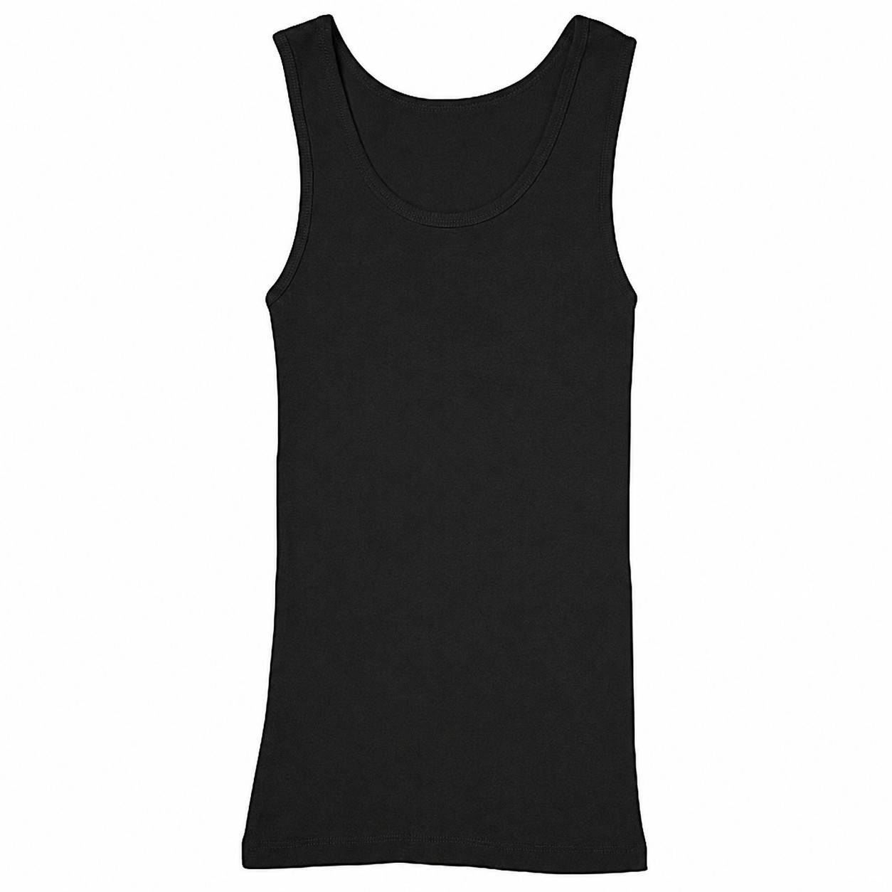 Ladies Baby Rib Sleeveless Cotton Tank — view 2