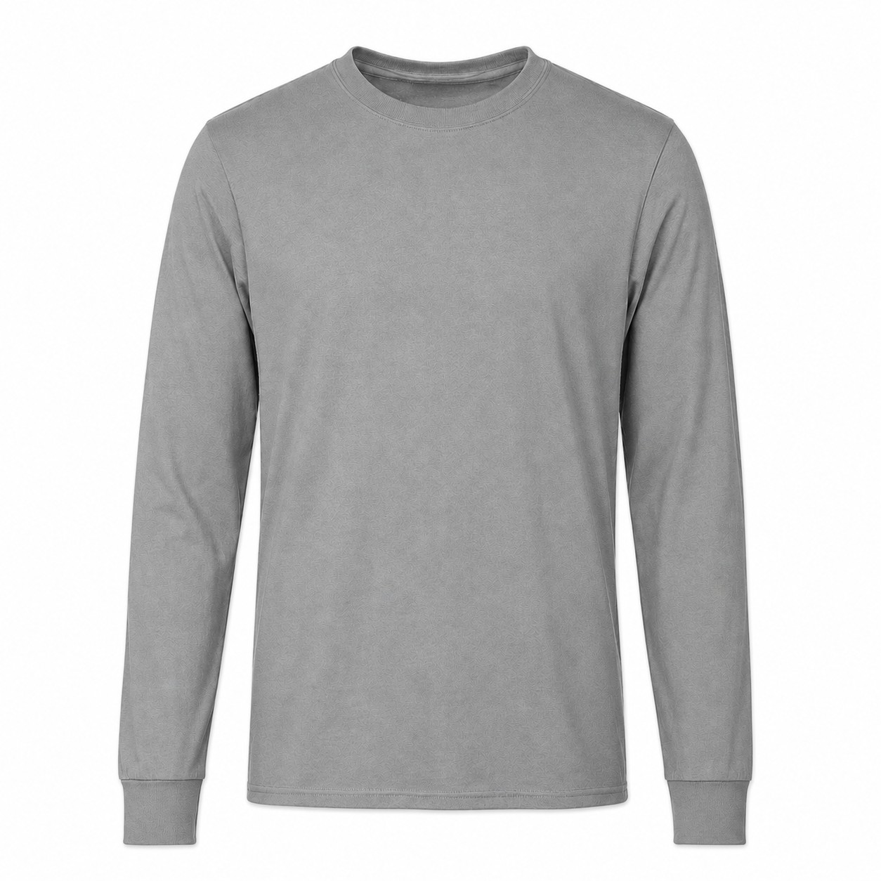 Blend Long Sleeve Crewneck Shirt — Gray