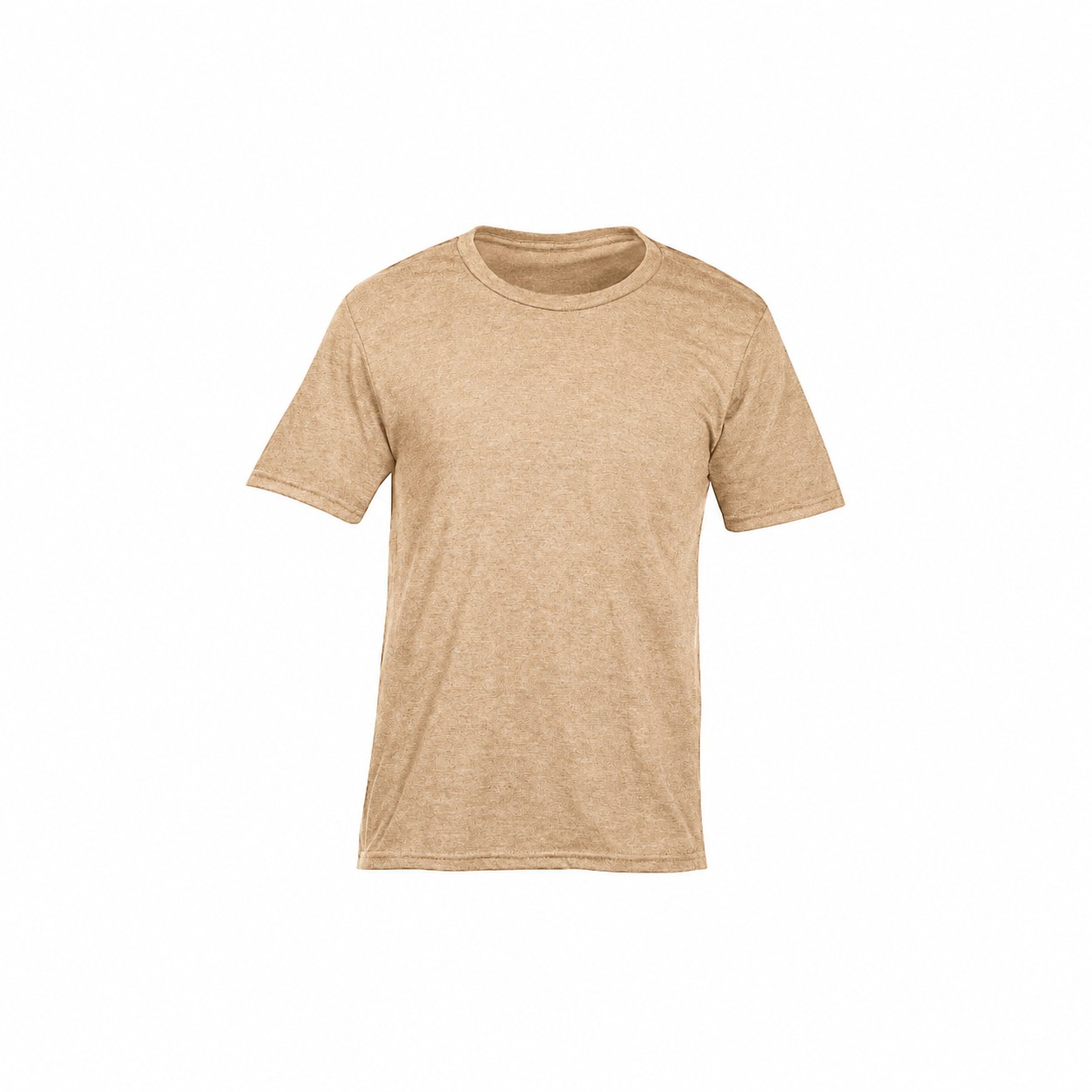 Men's Cotton Polyester Blend T-Shirt — Tan Beige