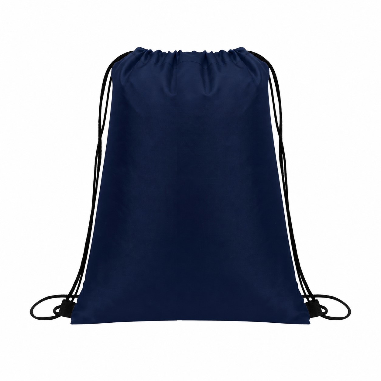 Drawcord Closure Drawstring Bag — Navy Blue
