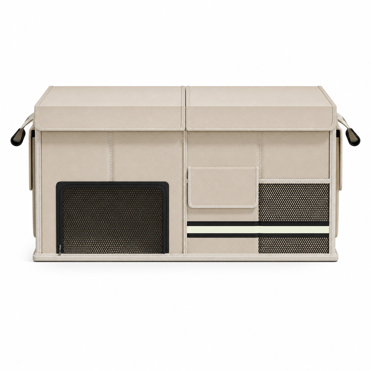 Split Lid Collapsible Oxford Trunk Organizer — view 2