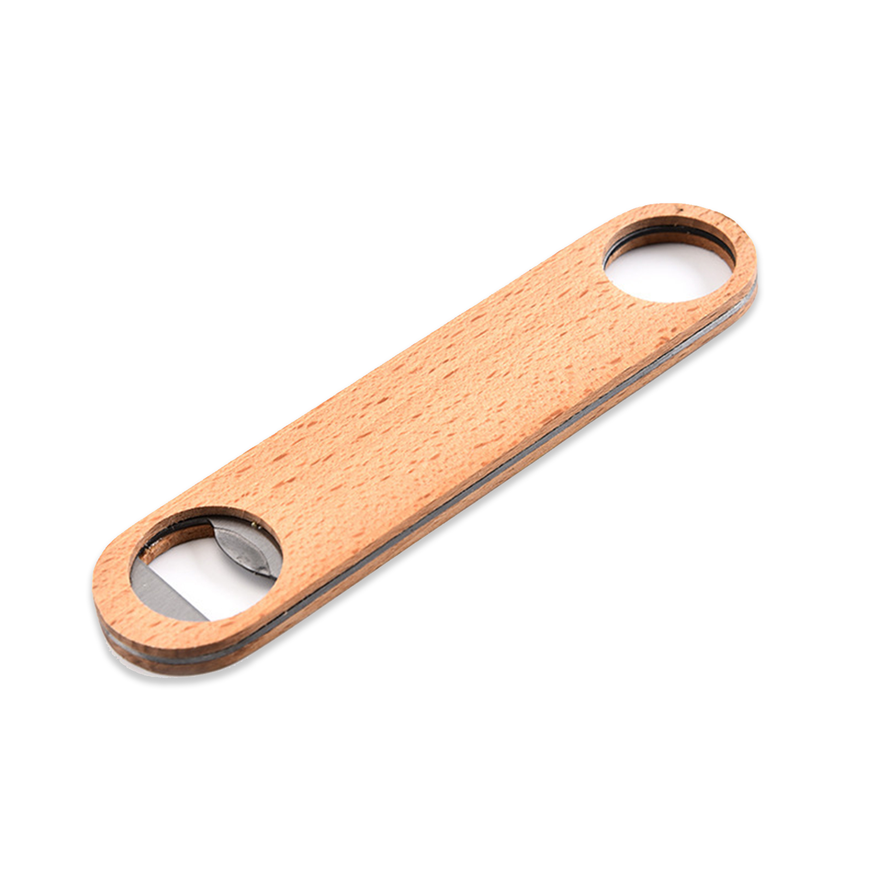 Long Handle Wooden Bottle Opener — view 2
