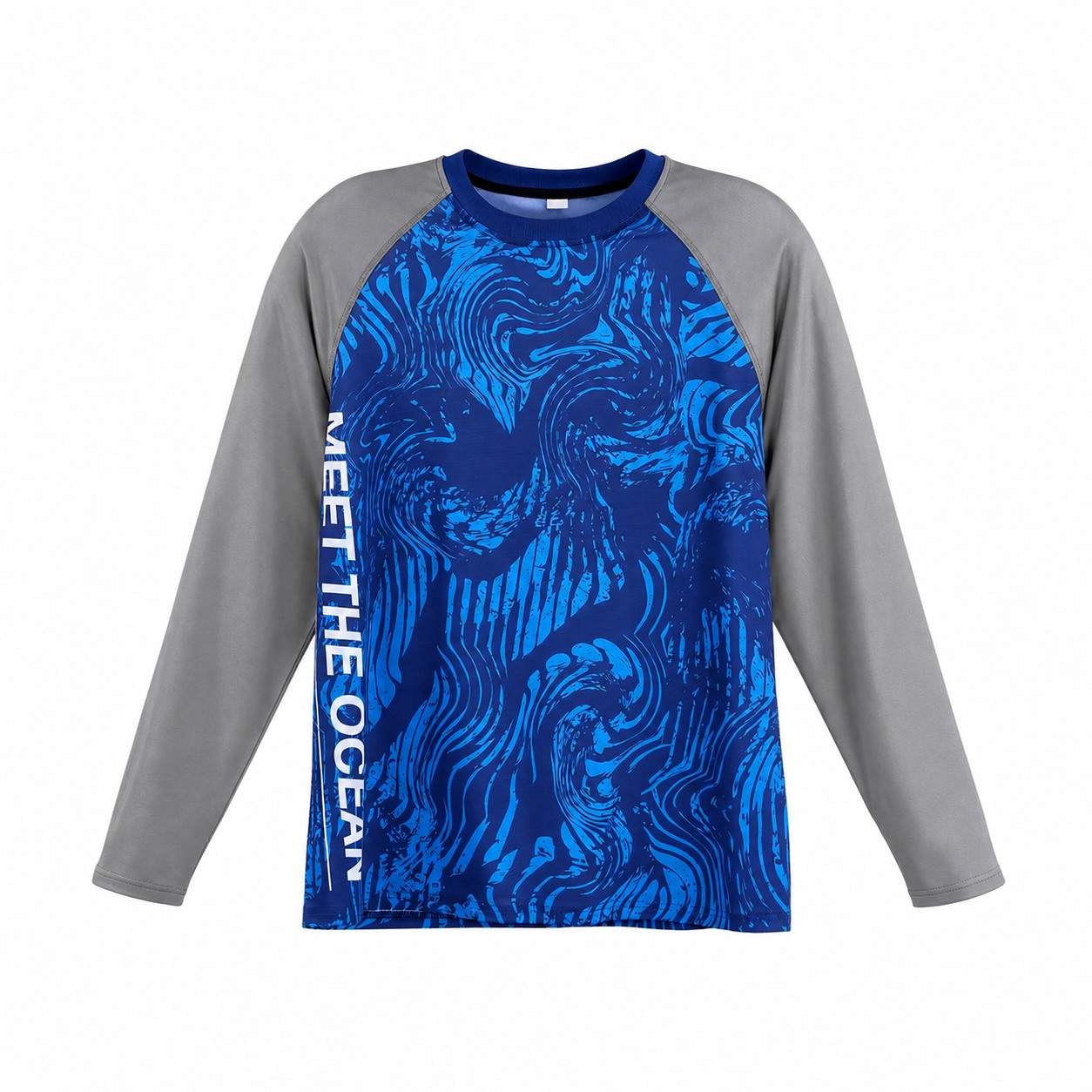 Unisex Long-Sleeve Fishing Shirt — Gray