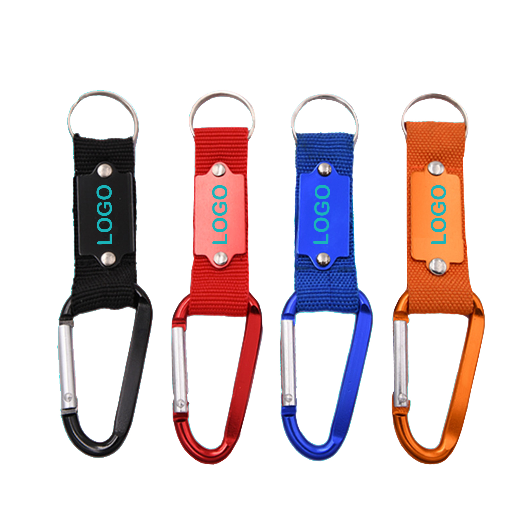 Aluminum Plate Carabiner Keychain