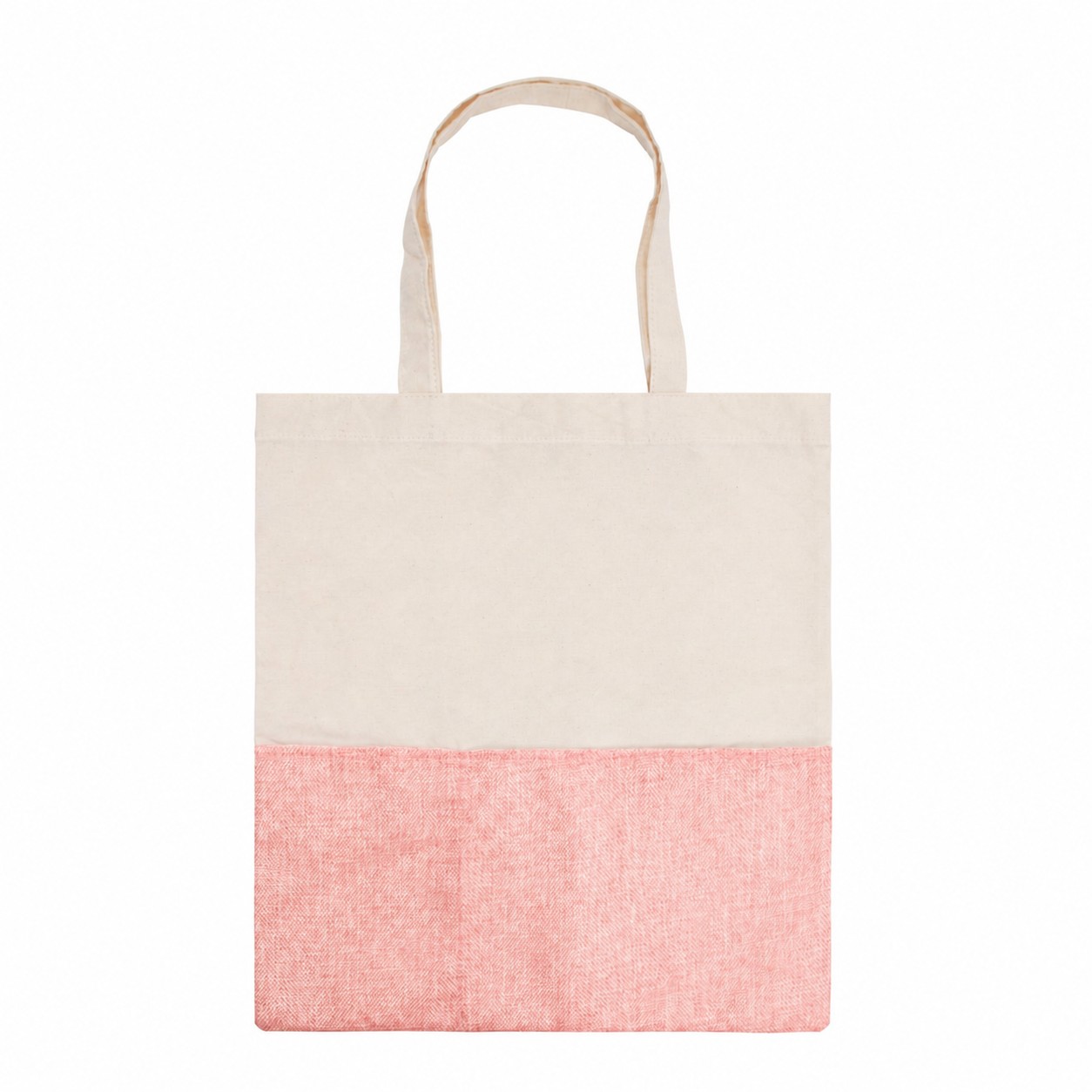 Cotton Tote Bag — Peach Pink