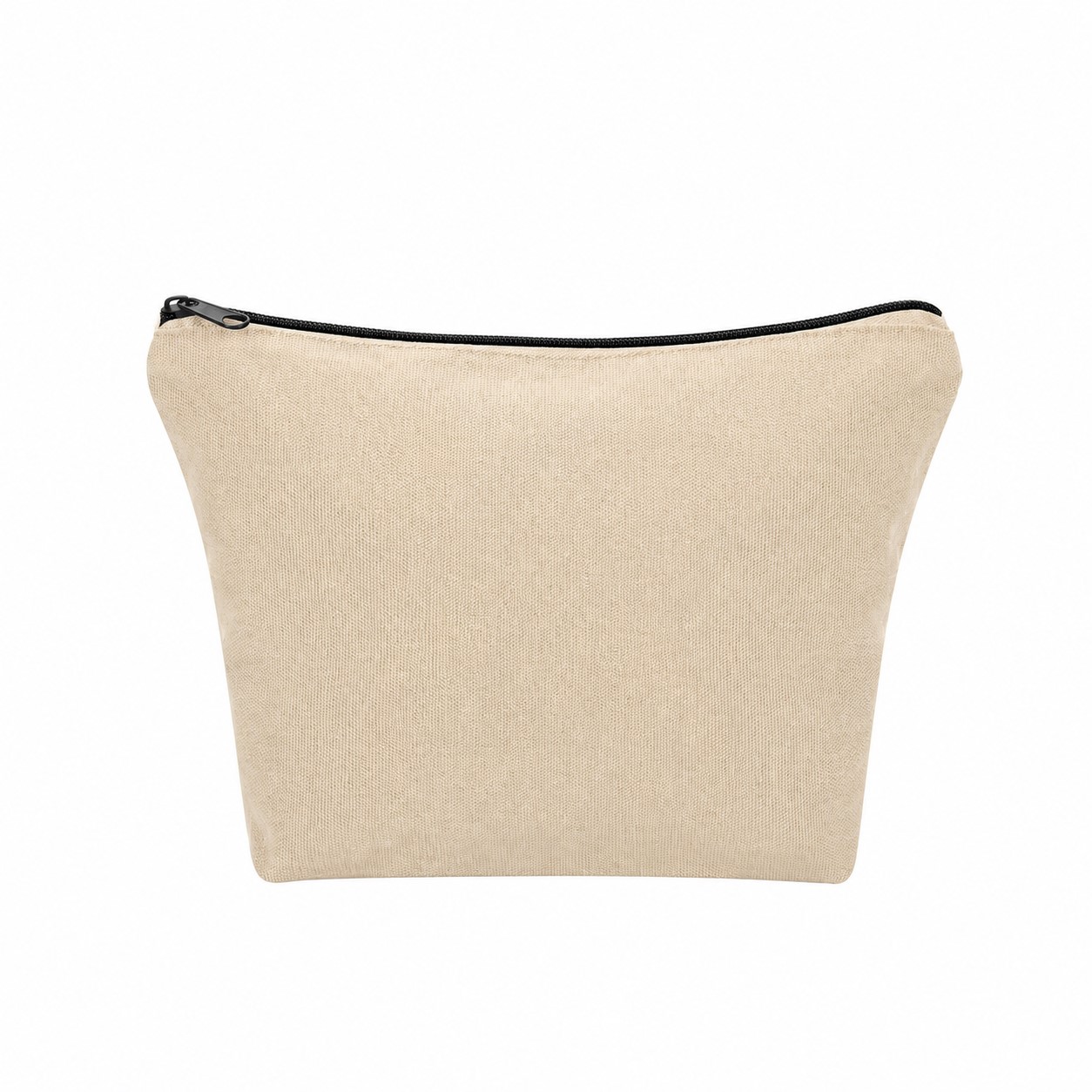 Cotton Makeup Bag — Natural Beige