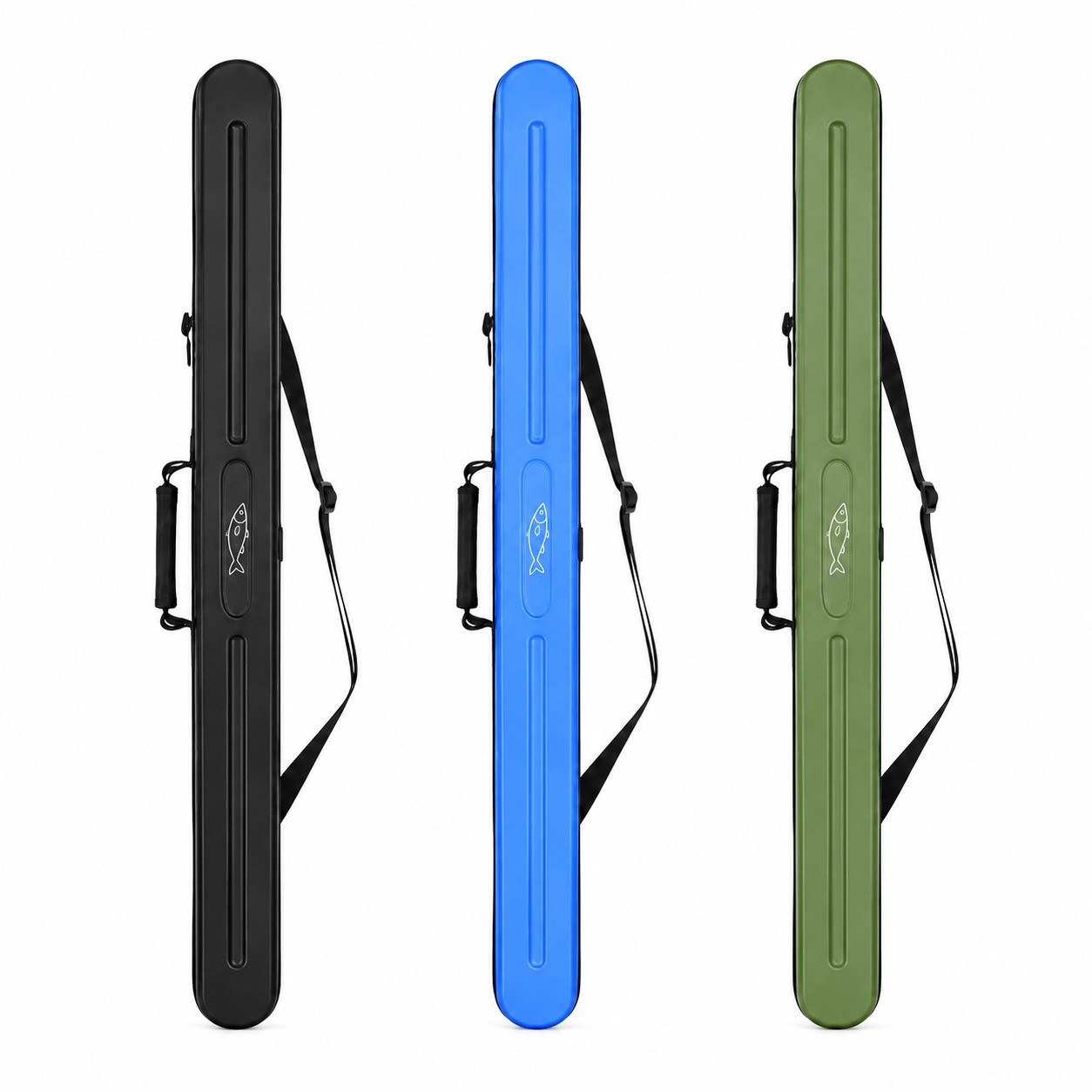 Hard ABS Zippered Fishing Rod Case