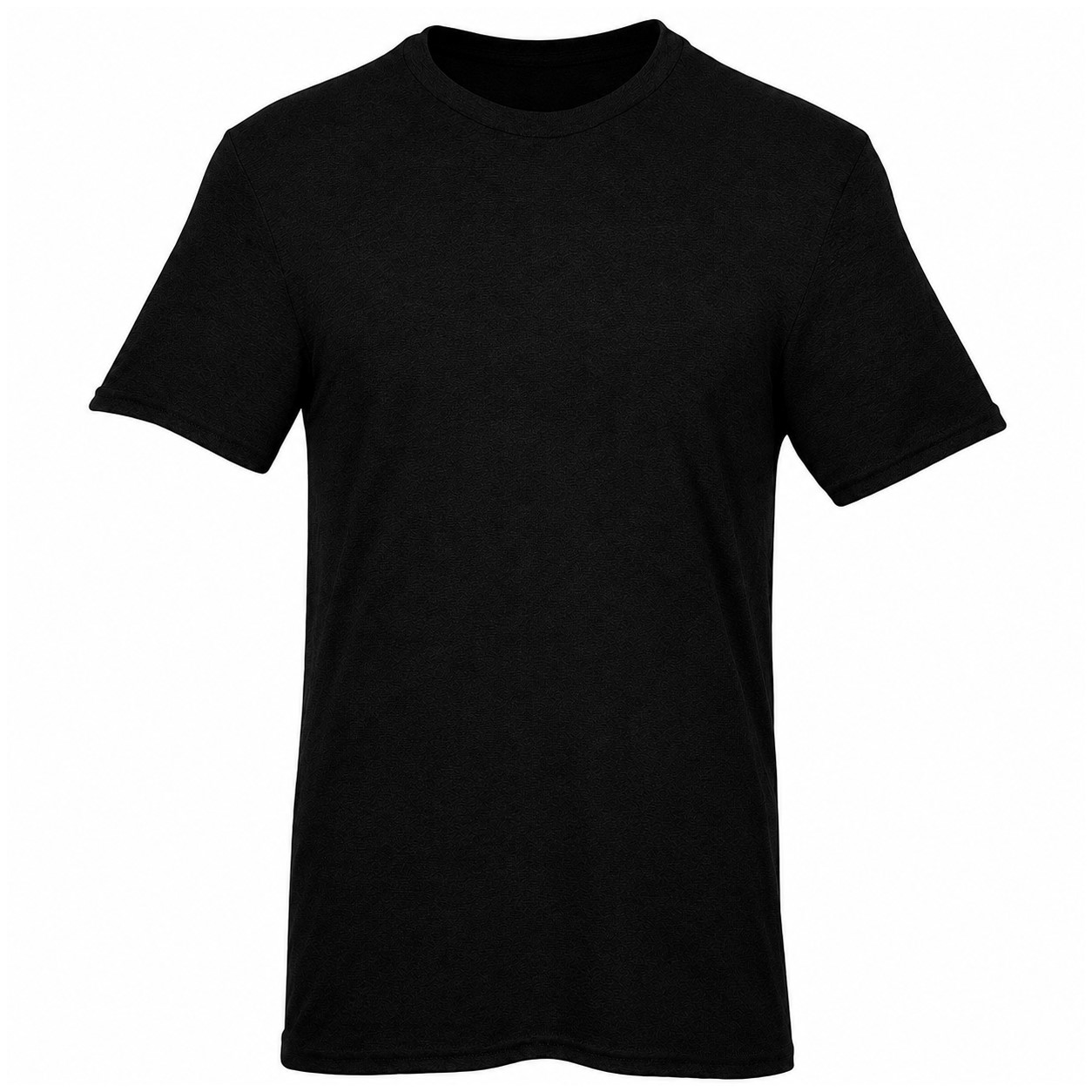 Cotton Jersey Crewneck T-Shirt — Black