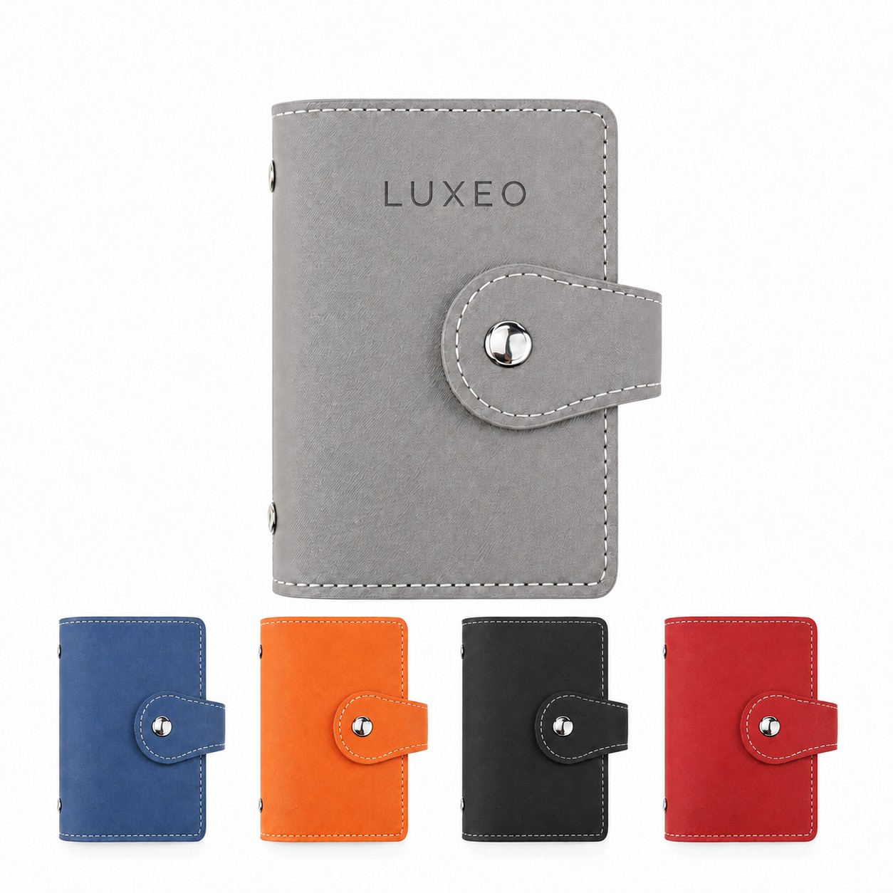 Compact 26 Slot PU Card Holder