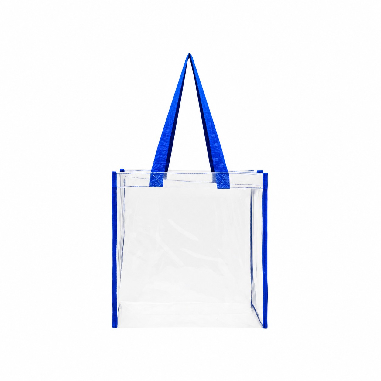 PVC Carry Handles Tote Bag — Royal Blue