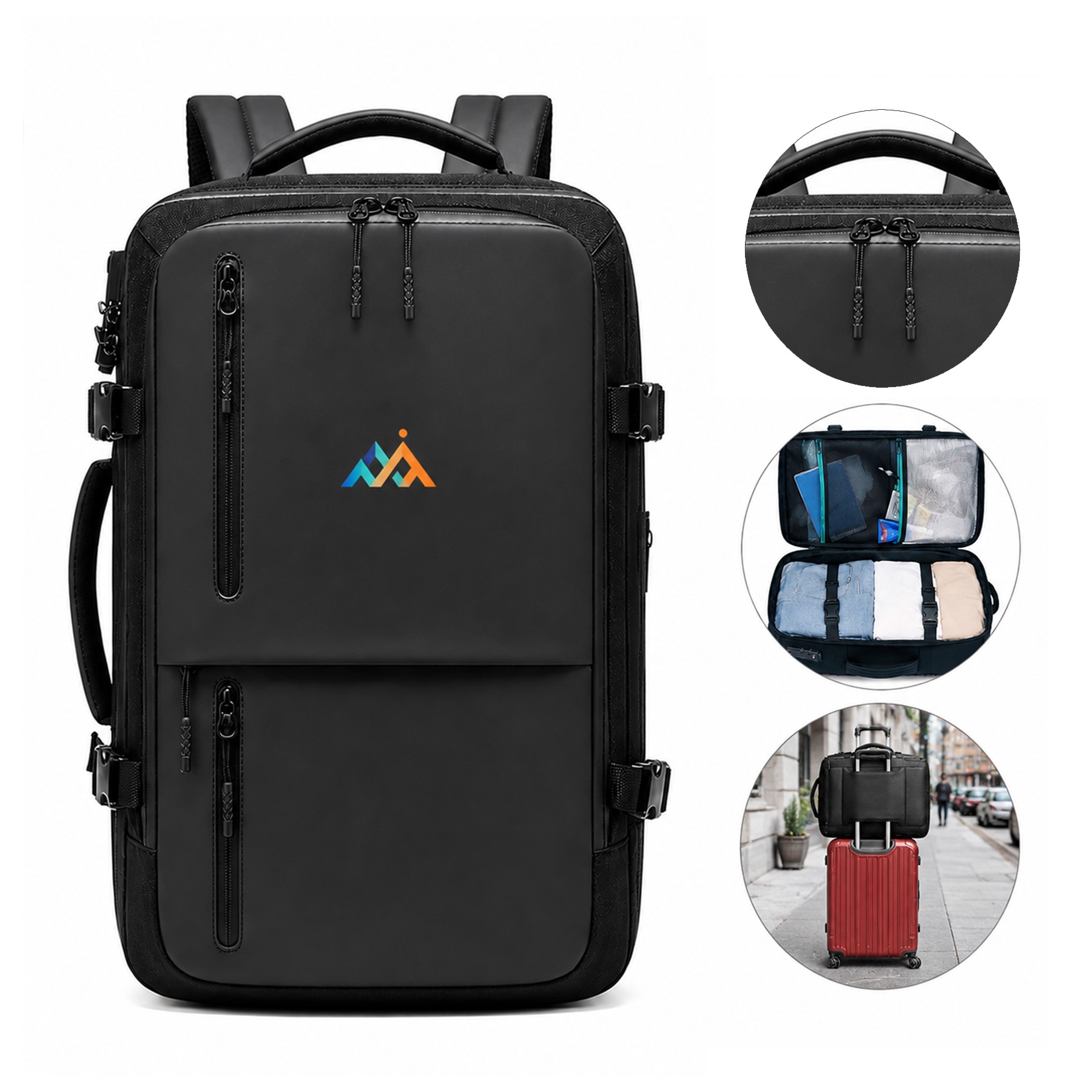 Multi Compartment Polyester Travel Backpack — view 1
