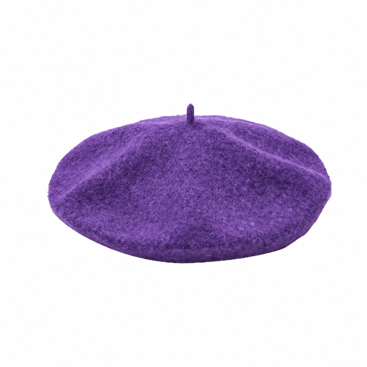 Polyester Vintage Beret Painter Hat — Purple