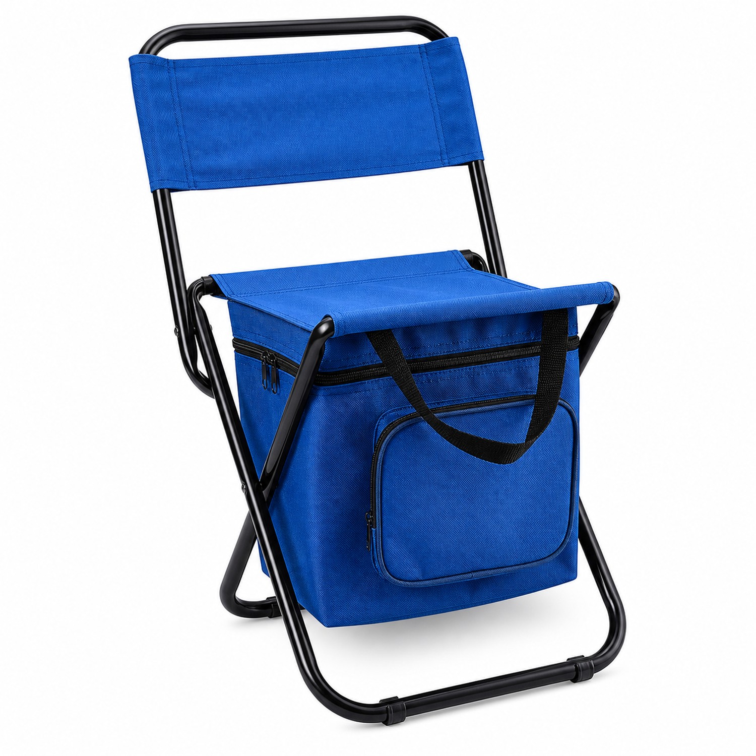 Foldable Cooler Fishing Chair With Backrest — view 2