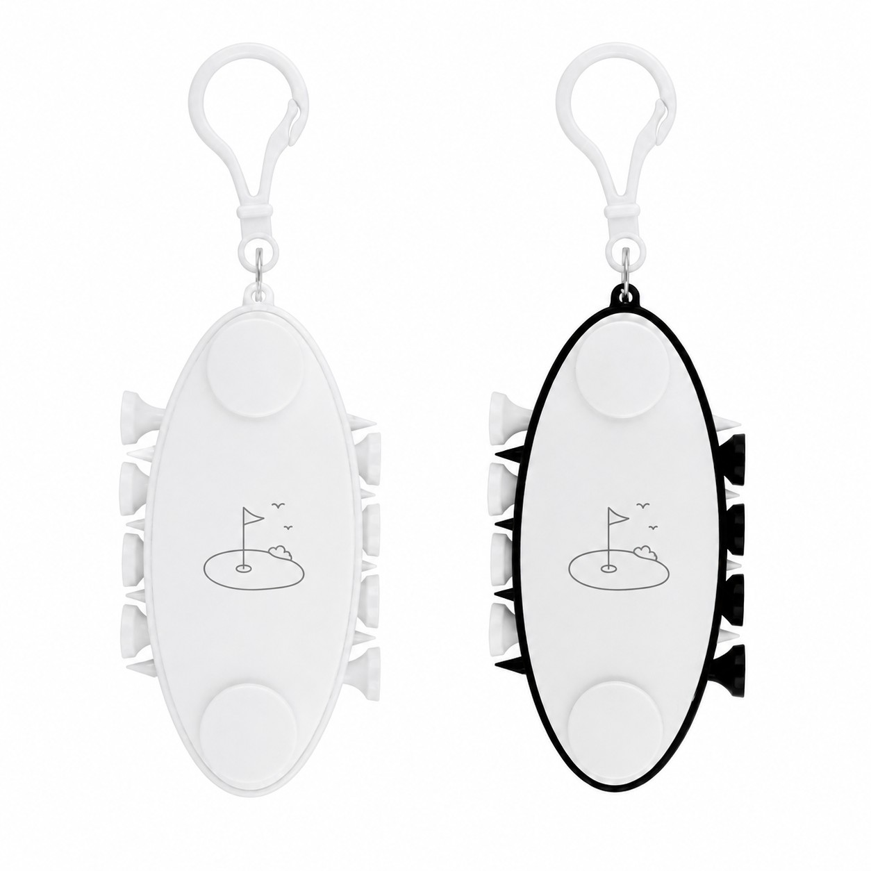 Oval ABS Golf Tee Holder