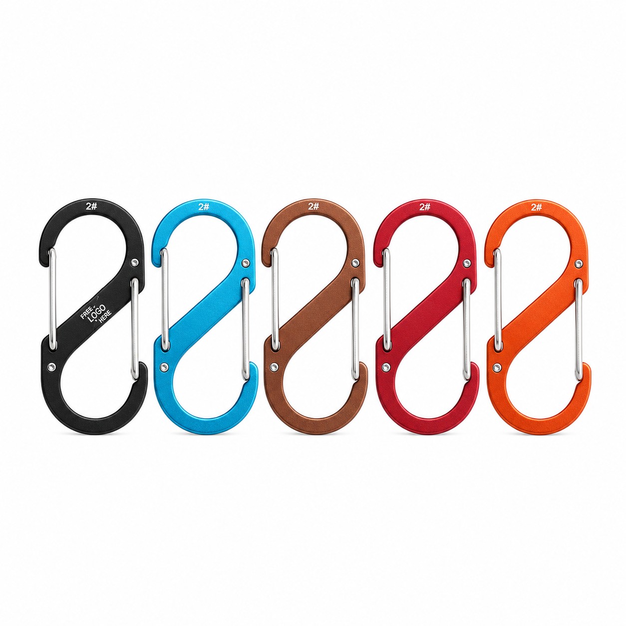 Aluminum Double Spring S Carabiner — view 2