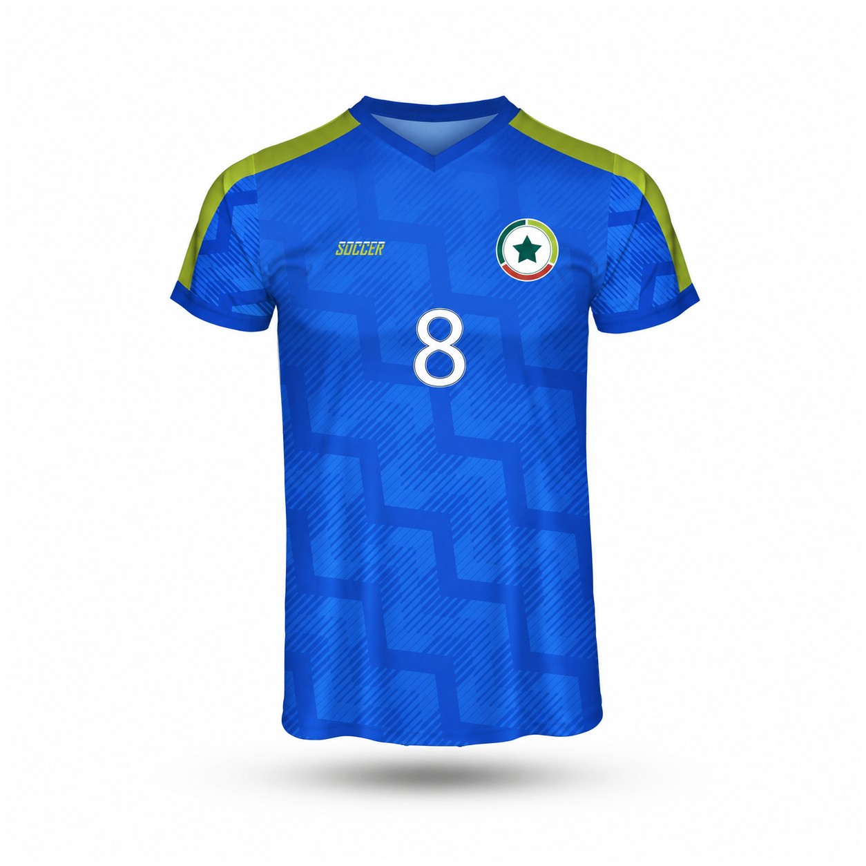 Performance Crew Neck Soccer Jersey — Blue