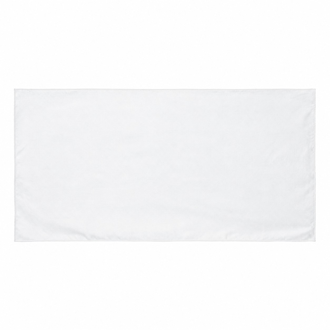 Waffle Weave Beach Towel — Clear White