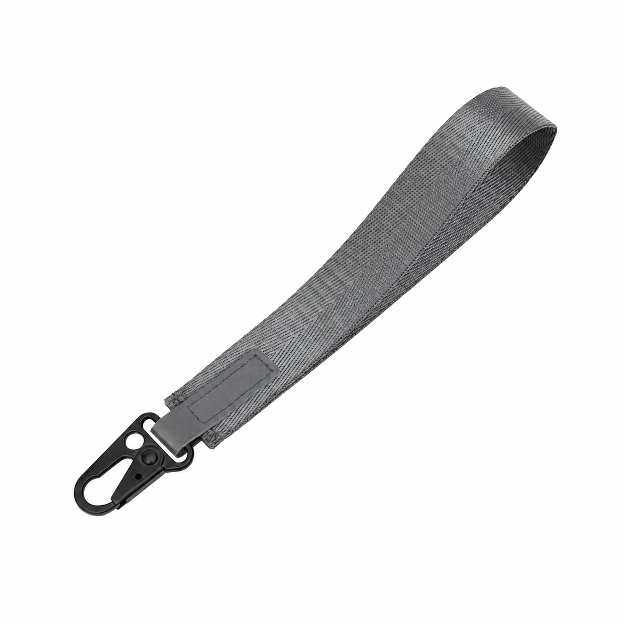 One Inch Nylon Wrist Lanyard — Gray