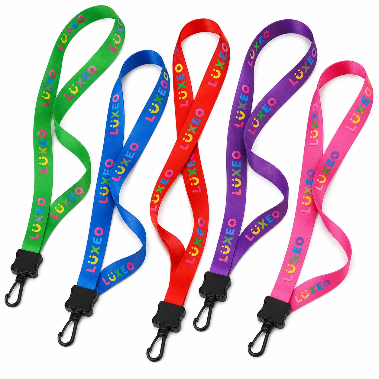 Polyester Clamshell J-Hook Lanyard
