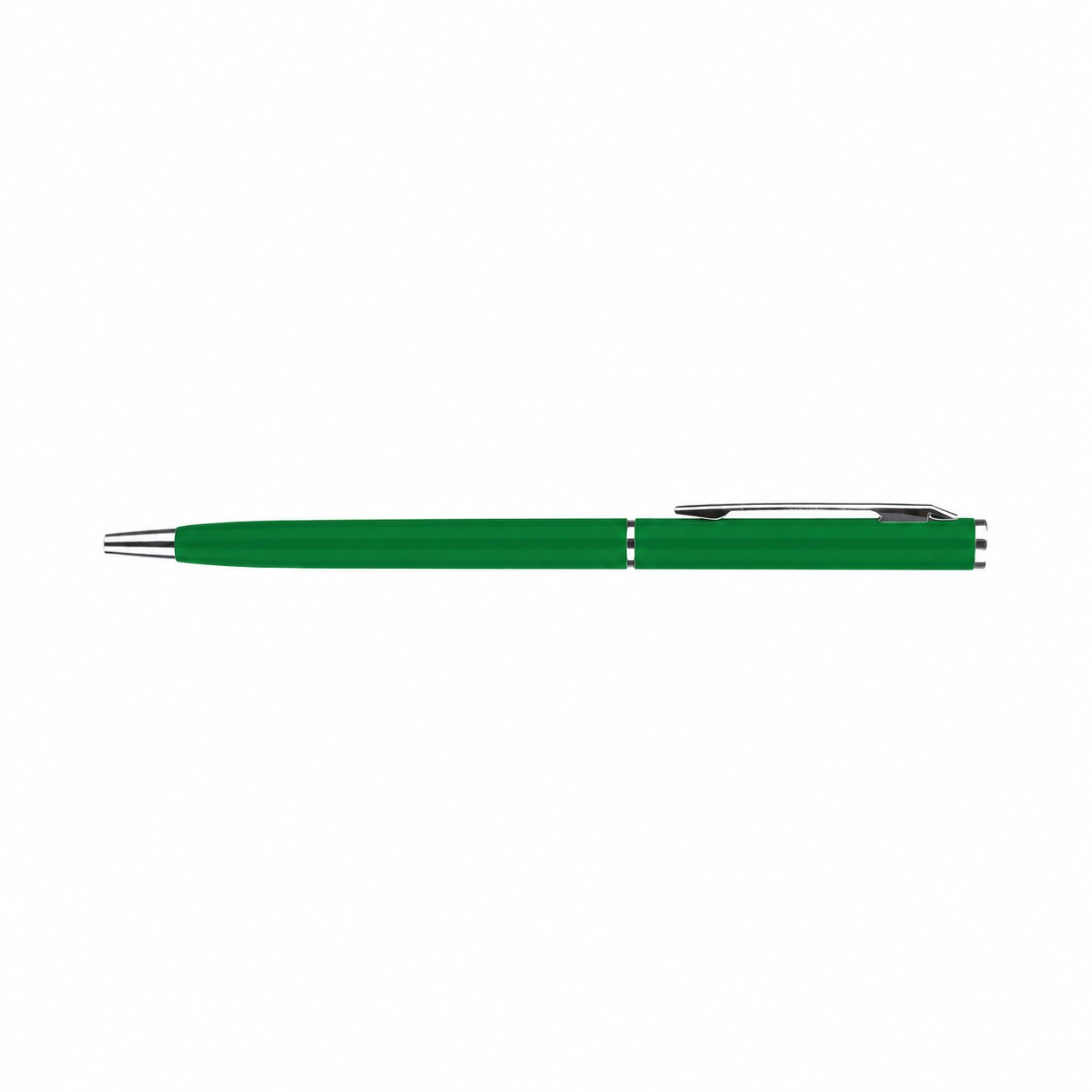 Slim Metal Barrel Twist Pen — Green