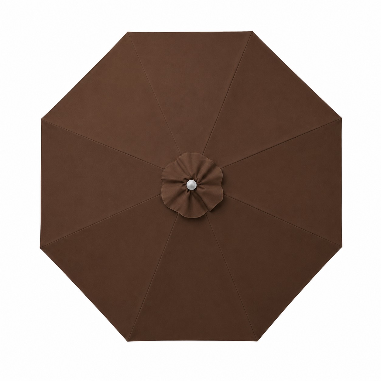 Nine Foot Commercial Market Umbrella — Brown