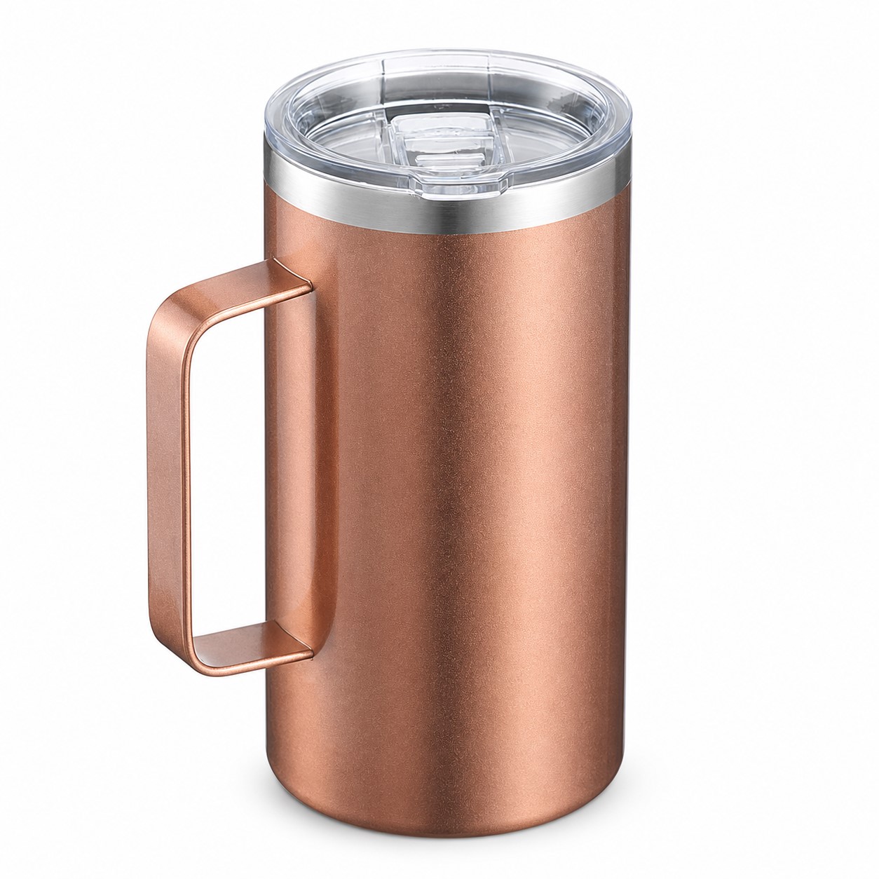 24 Oz Powder Coated Handle Tumbler — view 2
