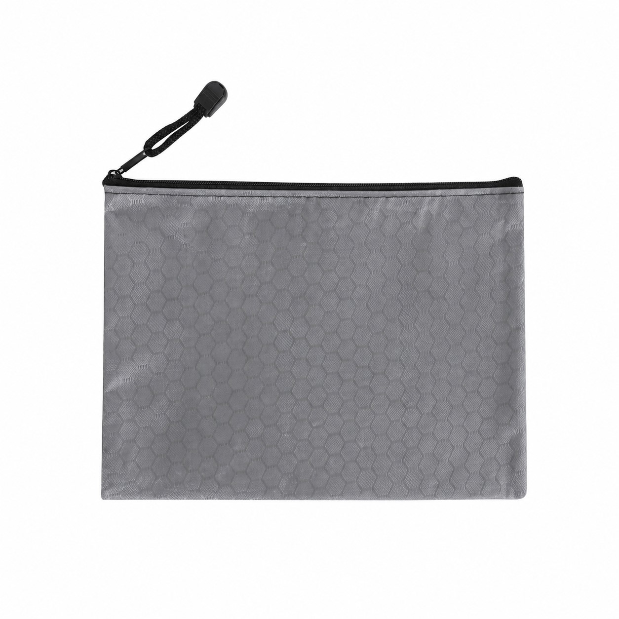 Zippered Storage Canvas Travel Pouch — Gray