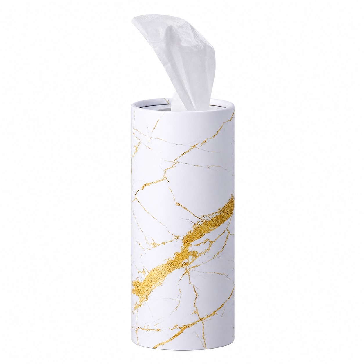 Cylindrical Plastic Car Tissue Dispenser — view 2
