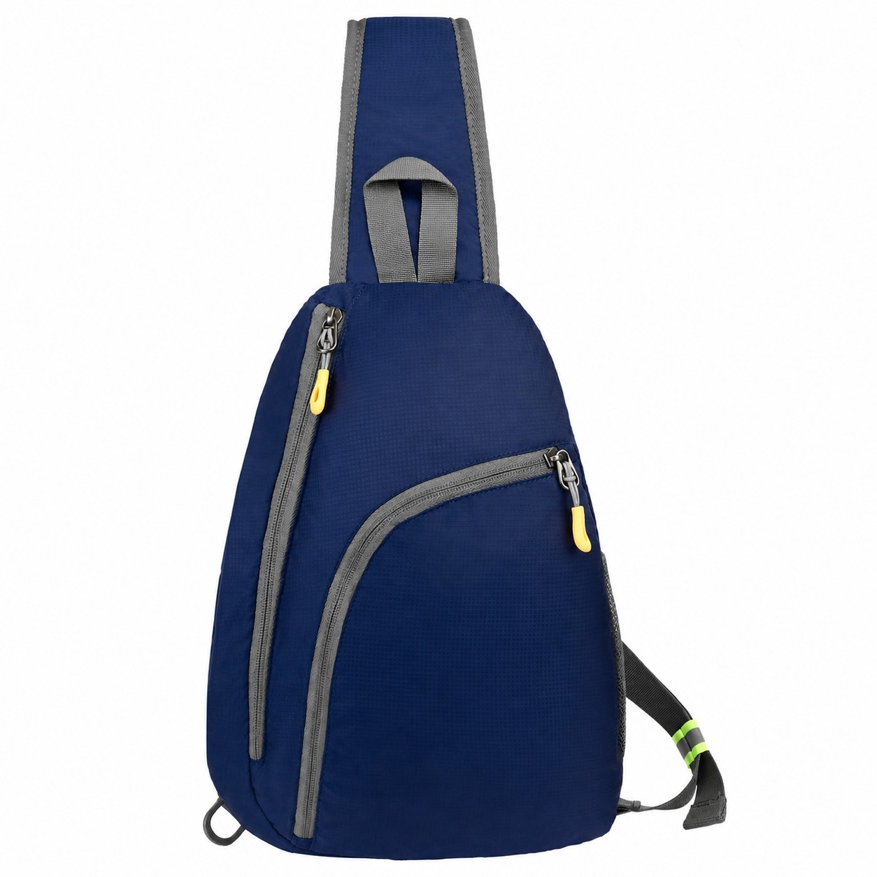 Nylon Crossbody Sling Bag — Navy Blue